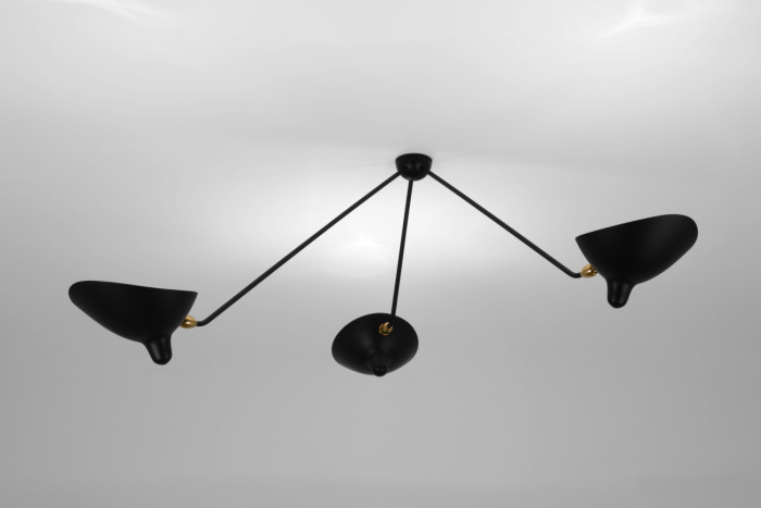 Подвесной светильник Three-Arm Spider Ceiling Lamp, Serge Mouille