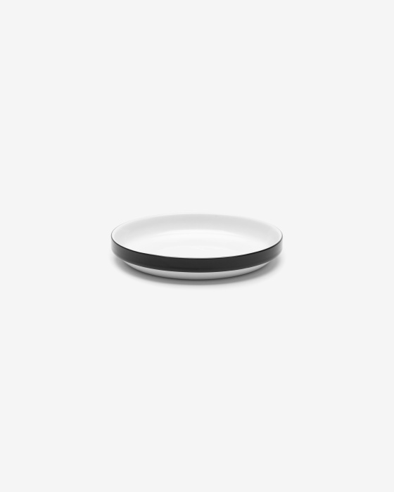 Набор из 4-х тарелок Plate Low Black Glazed Passe-Partout by Vincent Van Duysen, Serax