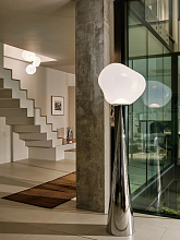 Торшер Melt Cone Fat Opal/Silver LED, Tom Dixon