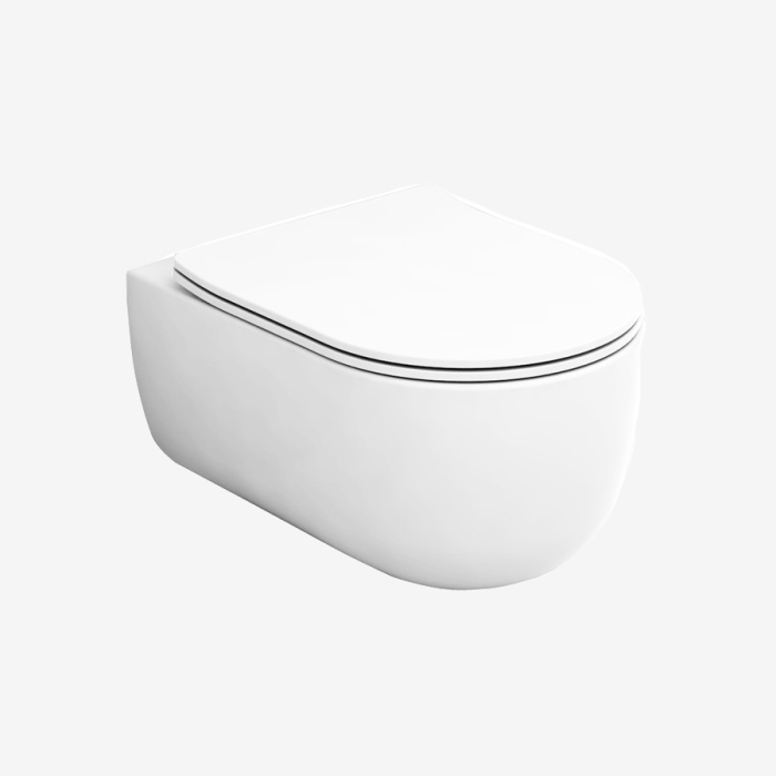 Подвесной унитаз Milady безободковый с сиденьем, Olympia Ceramica