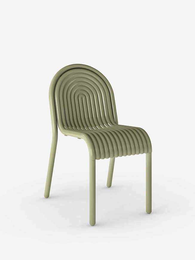 Уличный стул Groove Side Moss, Tom Dixon