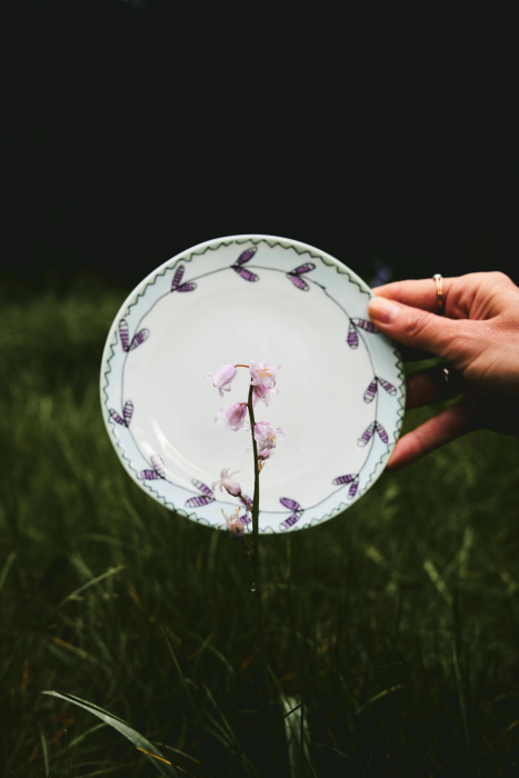 Набор из 2-х тарелок Plate Blossom Milk Midnight Flowers by Marni, Serax