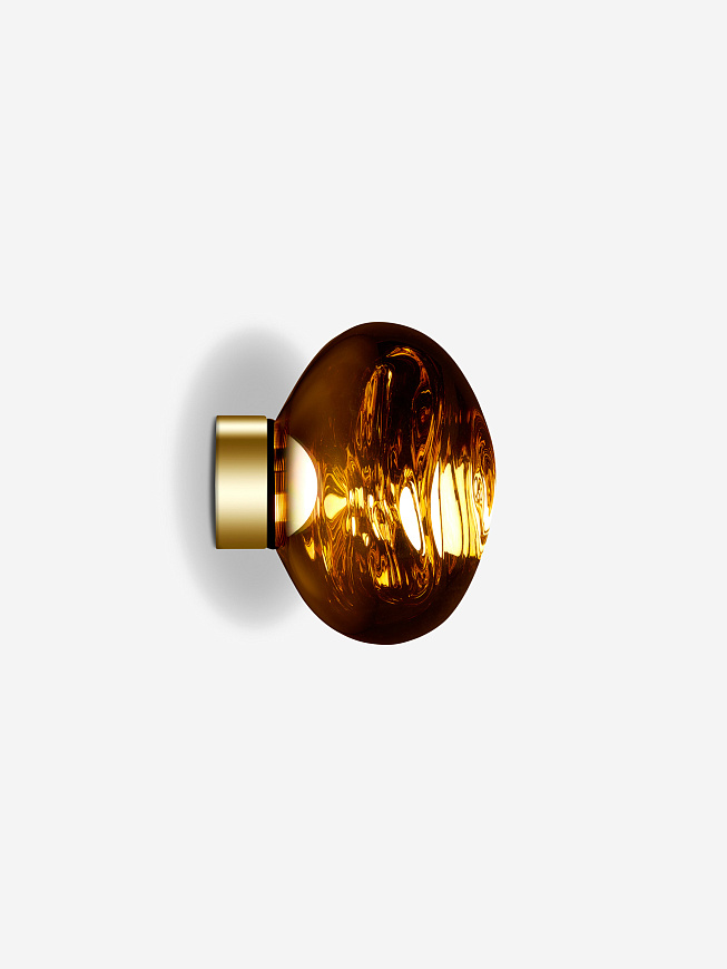 Настенный/Потолочный светильник Melt Mini LED Surface Gold, Tom Dixon