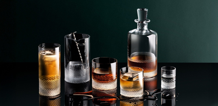 Набор из 4-х стаканов Diamond Double Old Fashioned Tumbler – Set of 4, Richard Brendon