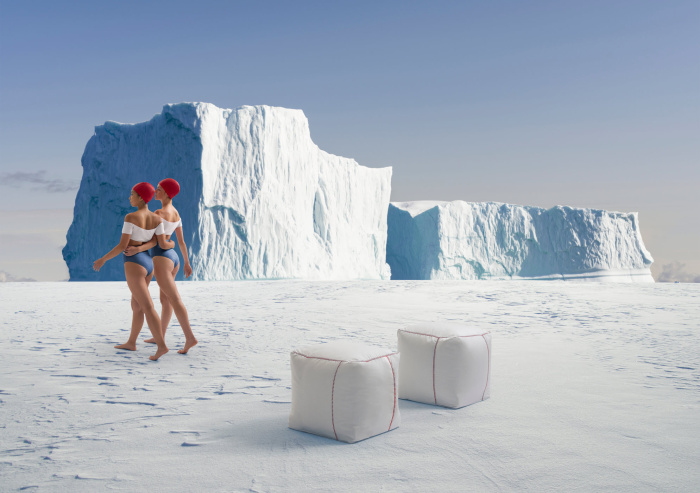 Уличный пуф Costuras Base Pouf, Diabla