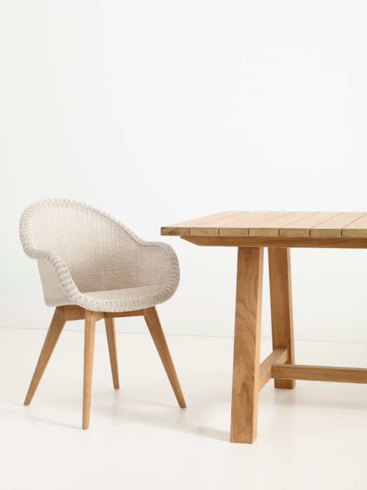 Уличное кресло Edgard Dining Chair Teak Base, Vincent Sheppard