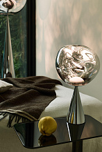 Настольная лампа Melt Cone Fat silver, Tom Dixon