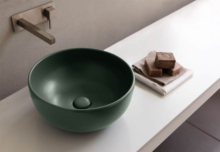 Накладная раковина без перелива Shui On Top Bowl Without Overflow Ø40, Cielo