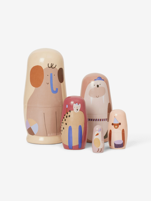 Детская игрушка (матрёшка) Critter Nesting Dolls, Ferm Living