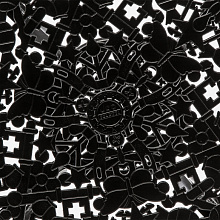 Обеденный стол Aluminium Black, Seletti