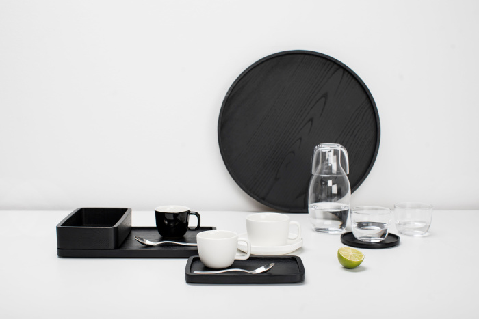 Набор их 4-х чашек для эспрессо Espresso Cup Black Glazed Passe-Partout by Vincent Van Duysen, Serax