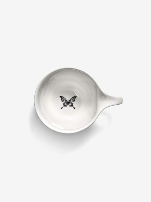Кофейная чашка Cappuccino cup butterfly white - black Unity, Serax