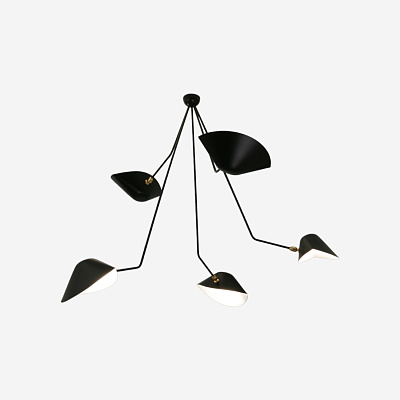Подвесной светильник Five-Arm Curved Spider Ceiling Lamp 