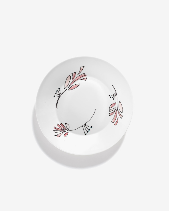Набор из 2-х глубоких тарелок Deep Plate L Fiore Rosa Midnight Flowers by Marni, Serax