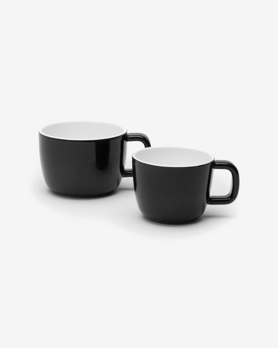 Набор их 4-х чашек для эспрессо Espresso Cup Black Glazed Passe-Partout by Vincent Van Duysen, Serax