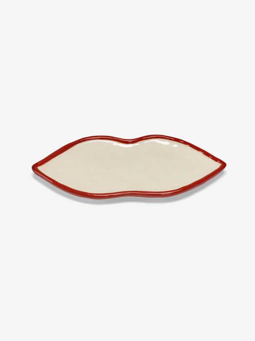 Сервировочное блюдо Serving dish Lips red Les Objets Mouleversants, Serax