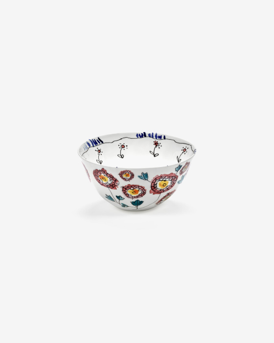 Набор из 2-х глубоких чаш Bowl L Anemone Milk Midnight Flowers by Marni, Serax