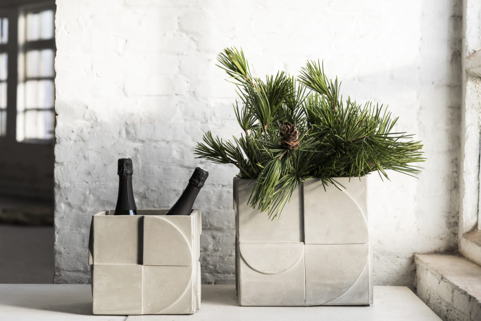 Кашпо Flowerpot Seventies Grey by Marie Michielssen, Serax
