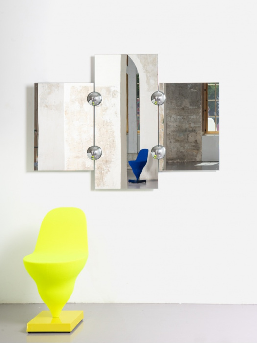 Настенное зеркало Sphera Triptych mirror, Moustache