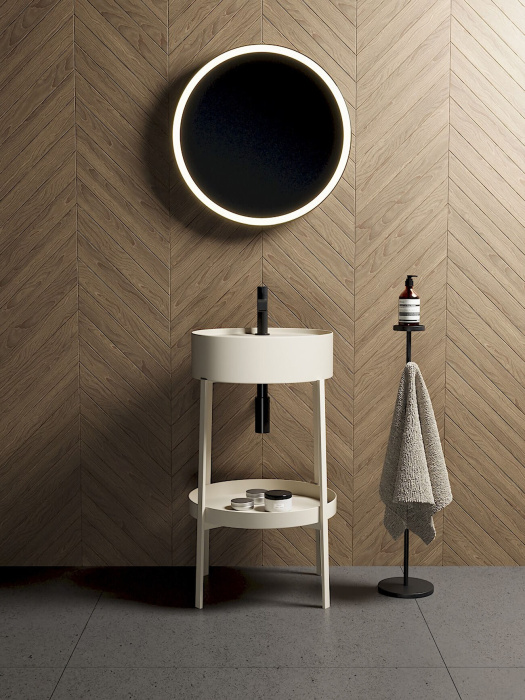 Накладная раковина со стальной конструкцией Consolle Washbasin, NIC Design