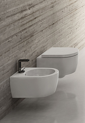 Подвесной унитаз Smile Mini Wall-Hung WC Rimless безободковый 