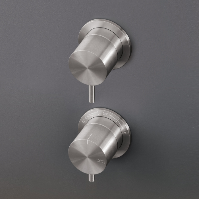 Настенный термостатический смеситель для душа с запорным клапаном MIL61, Cea Design
