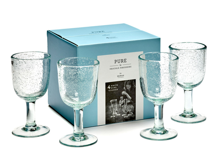 Бокал для белого вина White Wine Glass Transparent With Bubbles Pure, Serax
