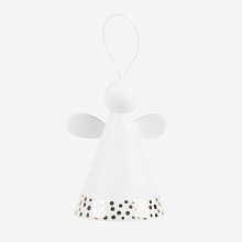 Декоративная подвеска-колокольчик Bell Angel — Golden polka dots, Räder