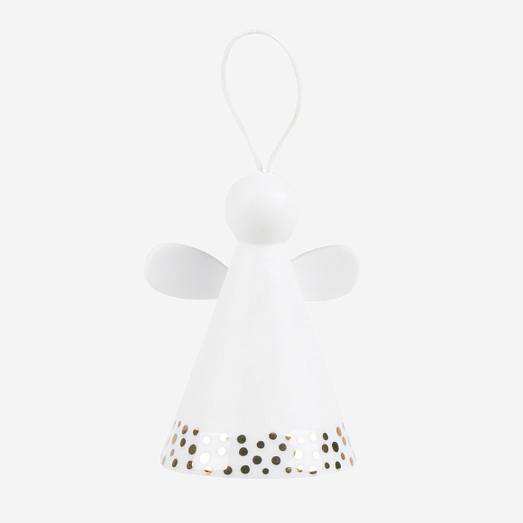 Декоративная подвеска-колокольчик Bell Angel — Golden polka dots, Räder