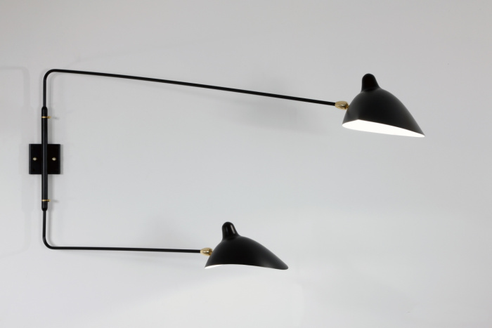Бра Two-Arm Rotating Wall Sconce, Serge Mouille