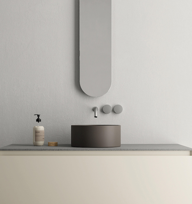 Накладная раковина без перелива Ovvio Tondo Washbasin, NIC Design