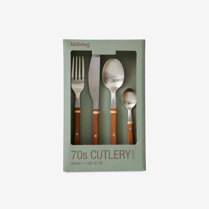 Набор столовых приборов 70s cutlery: wood – set of 16, HKliving
