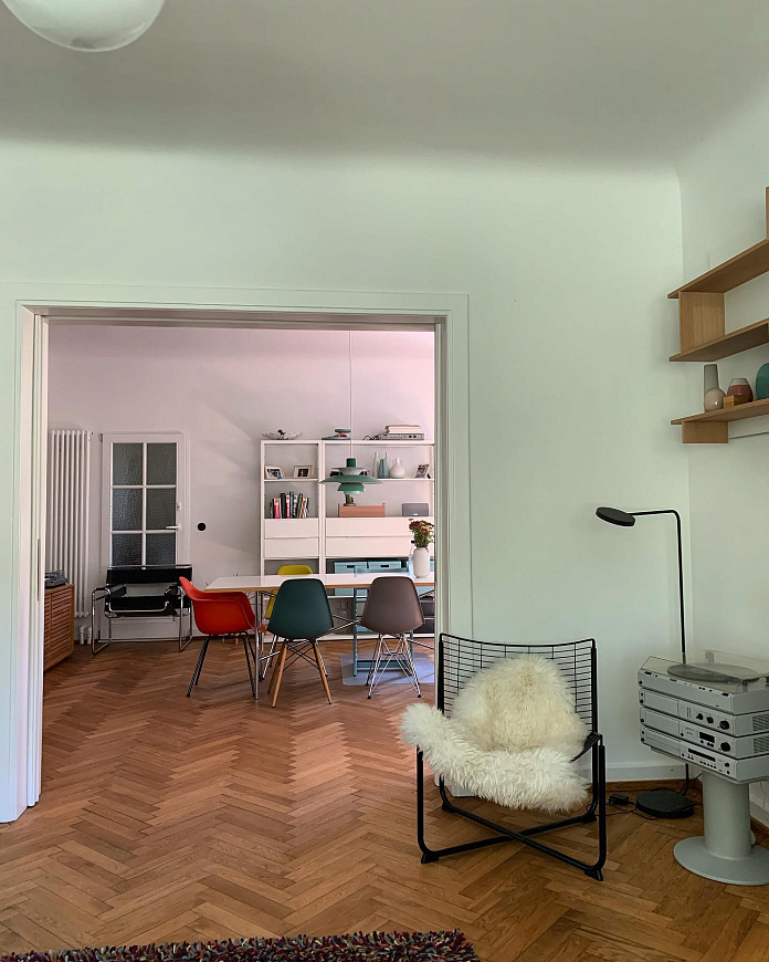 Кресло Eames Plastic Armchair RE DAX, Vitra