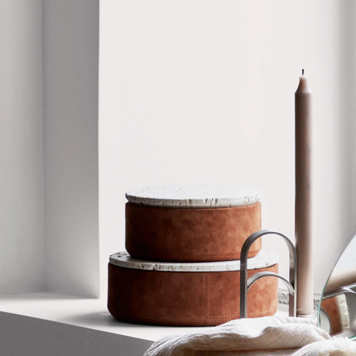 Шкатулка Suede Box, Kristina Dam Studio