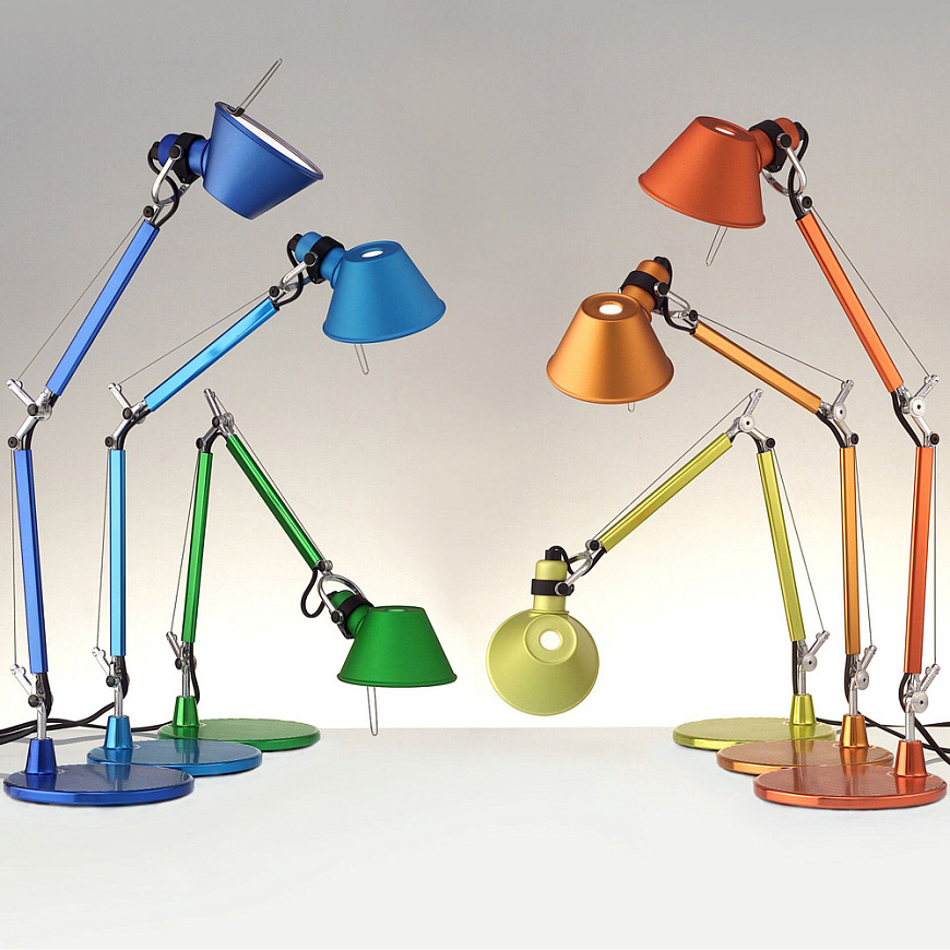 Настольная лампа Tolomeo Micro Table Anodized blue A011850, Artemide