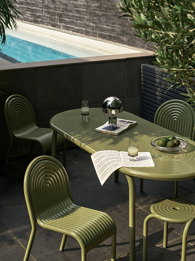 Уличный стул Groove Side Moss, Tom Dixon