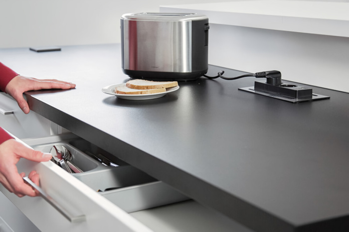 Врезной блок розеток Backflip USB C, EVOline