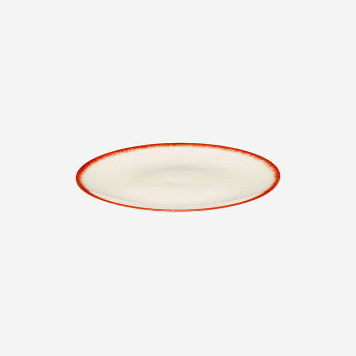 Блюдце Plate, 17.5, Dé Off-White/Red by Ann Demeulemeester, Serax