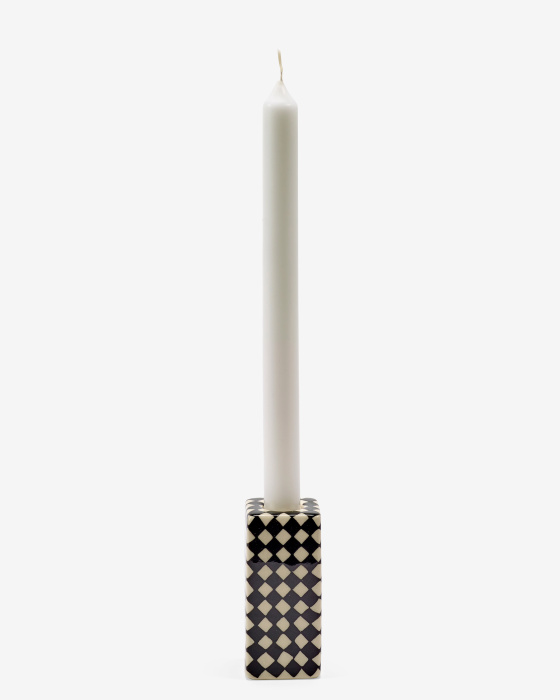 Подсвечник Candle holder n°1 black/white Les Objets Mouleversants, Serax