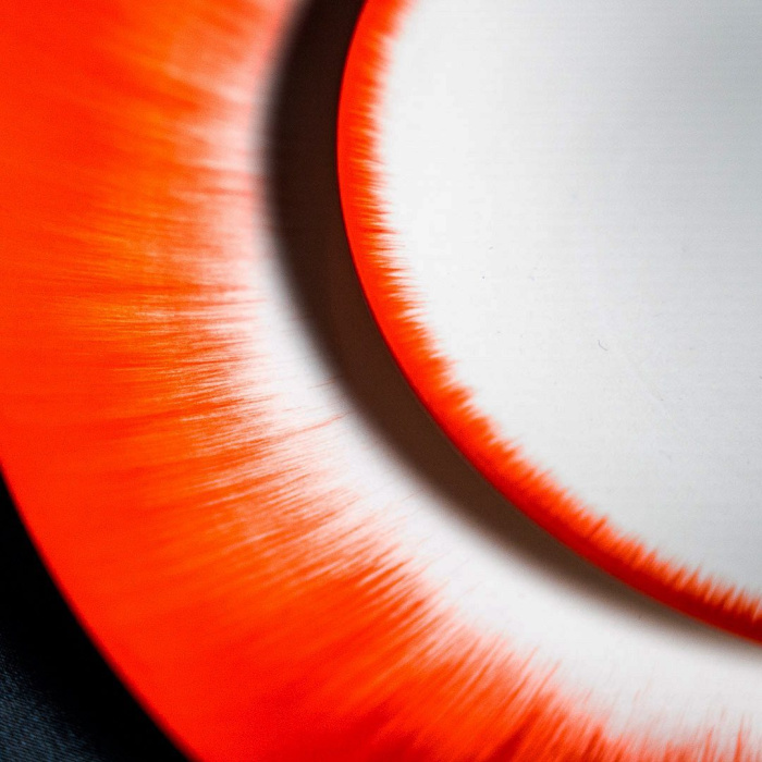 Блюдце Plate, 17.5, Dé Off-White/Red by Ann Demeulemeester, Serax