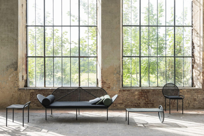 Уличный диван Sofa Fontainebleau Dark Green, Serax