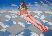 Шелкография «Женщина и система», Masha Yankovskaya