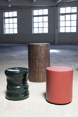 Табурет Round Stool Fiber Pawn Red 