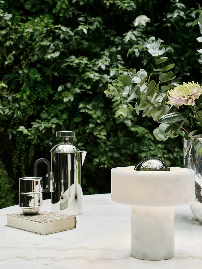 Настольная лампа Stone Portable Silver, Tom Dixon