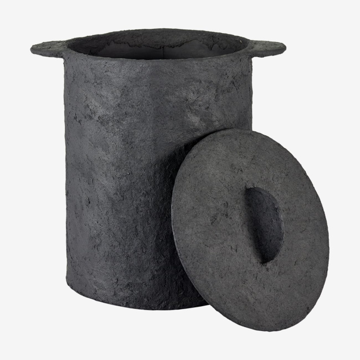 Кашпо Pot With Lid Paper Mache Earth by Marie Michielssen, Serax