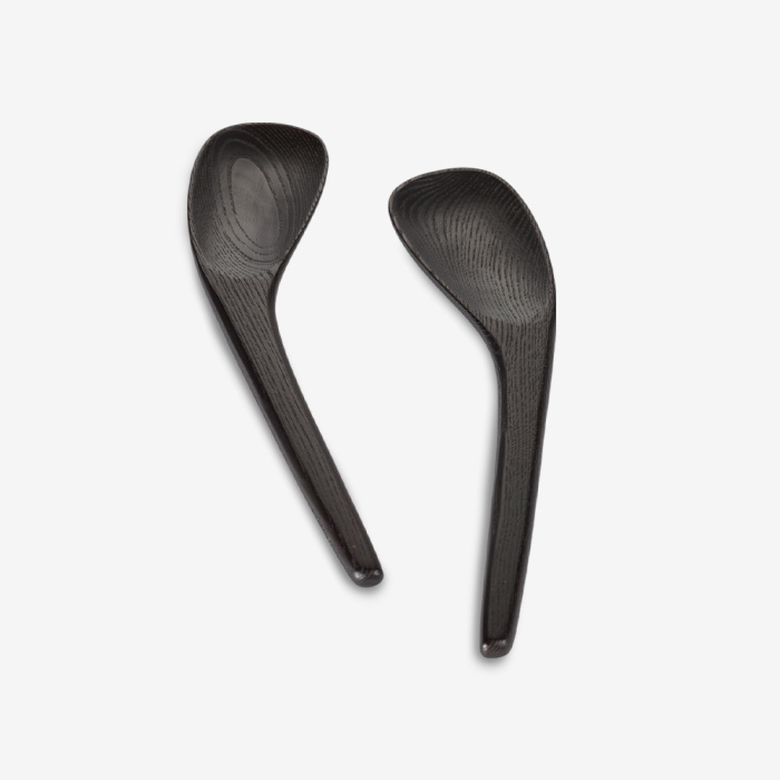 Сервировочные ложки Salad Servers Set of 2 Black Wood Out of Lines, Serax