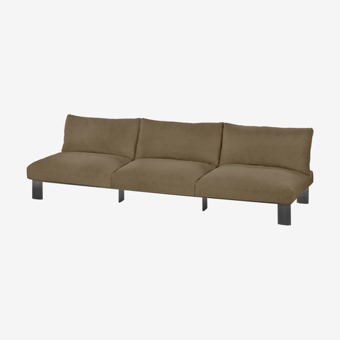 Уличная трёхместная скамья с подушками Bench Three Seater Incl Cushion Outdoor, Serax
