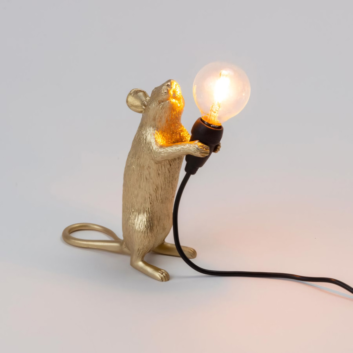 Настольный светильник Mouse Lamp Step Gold, Seletti