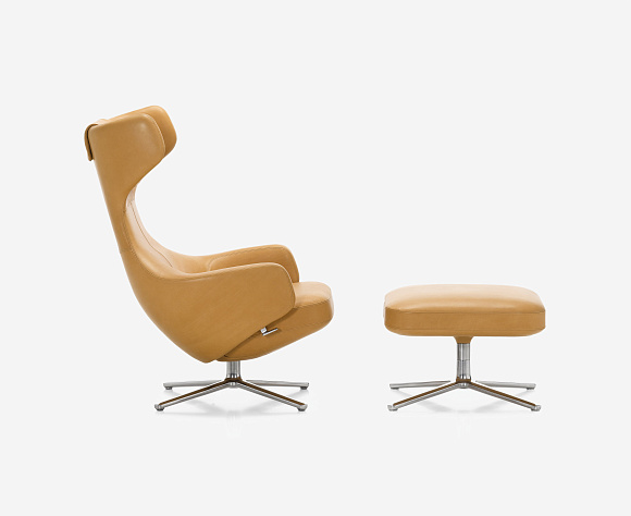 Кресло и пуф Grand Repos & Ottoman, Vitra