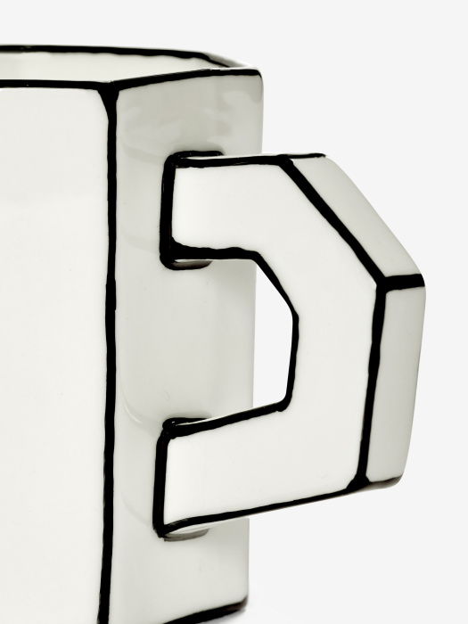 Чайная чашка Tea cup white-black Carte Blanche, Serax